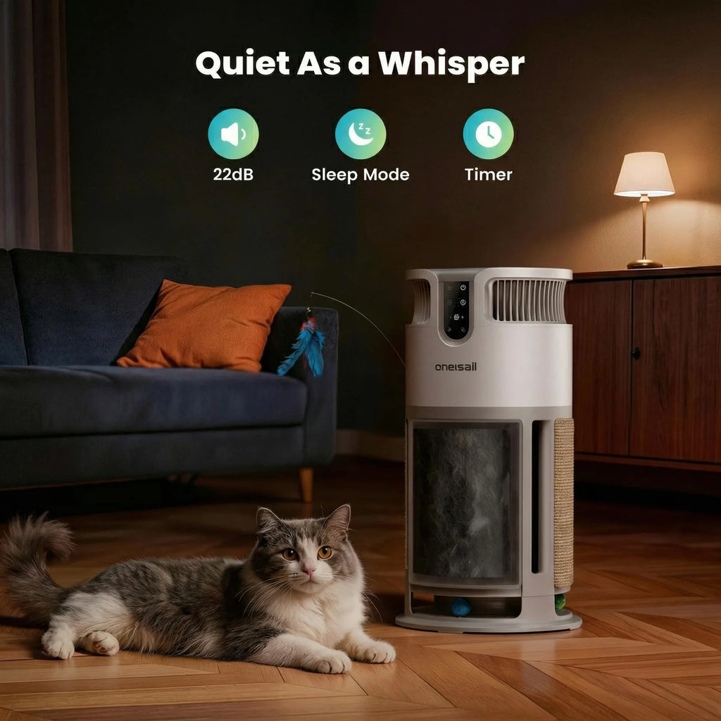 Oneisall Air Purifier for Homes with Pets, Dual-Side Intake