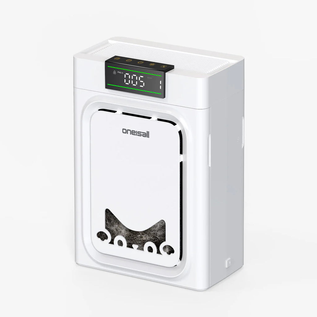 Oneisall Air Purifier for Homes with Pets, Dual-Side Intake