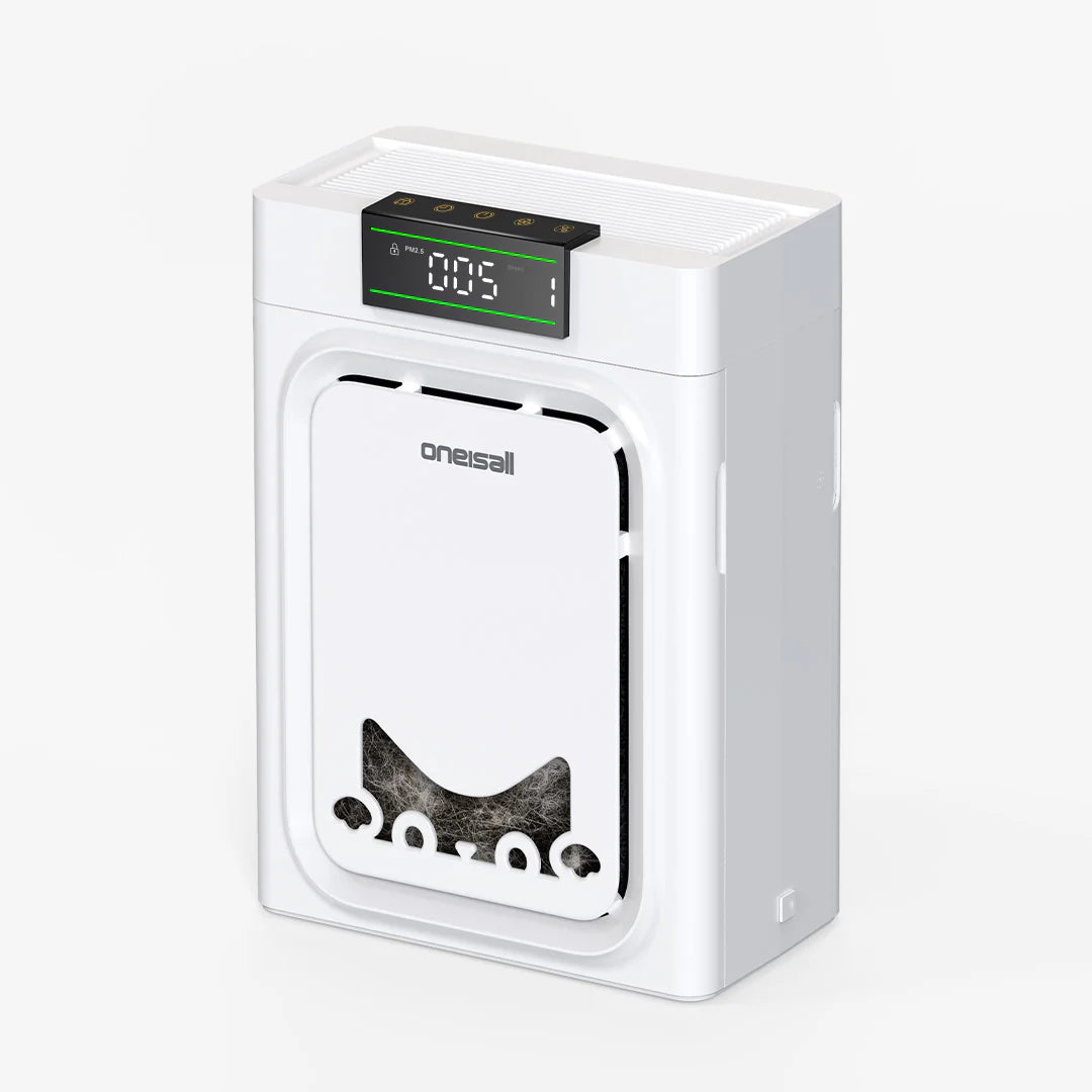 Oneisall Air Purifier for Homes with Pets, Dual-Side Intake