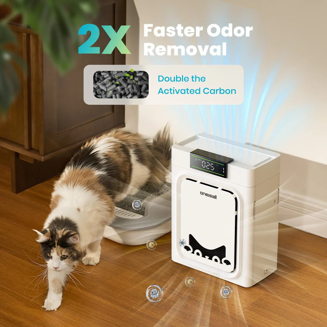 Oneisall Air Purifier for Homes with Pets, Dual-Side Intake